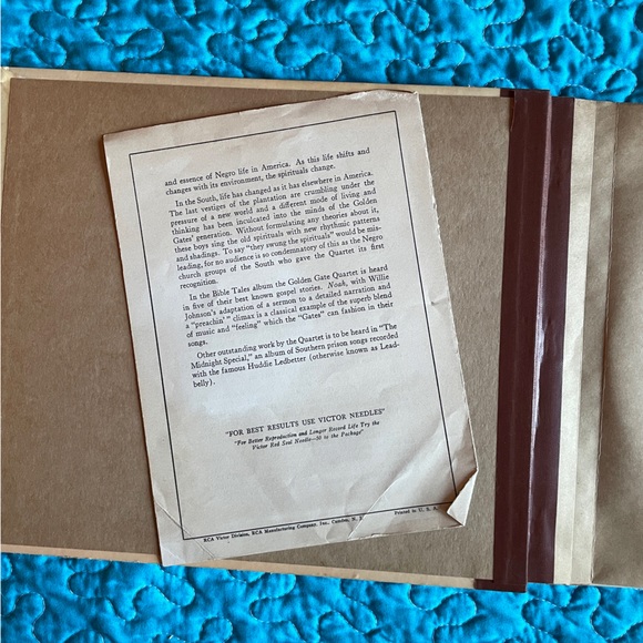 Vintage Record Bible Tales from the Golden Gate Quartet - Picture 3 of 5